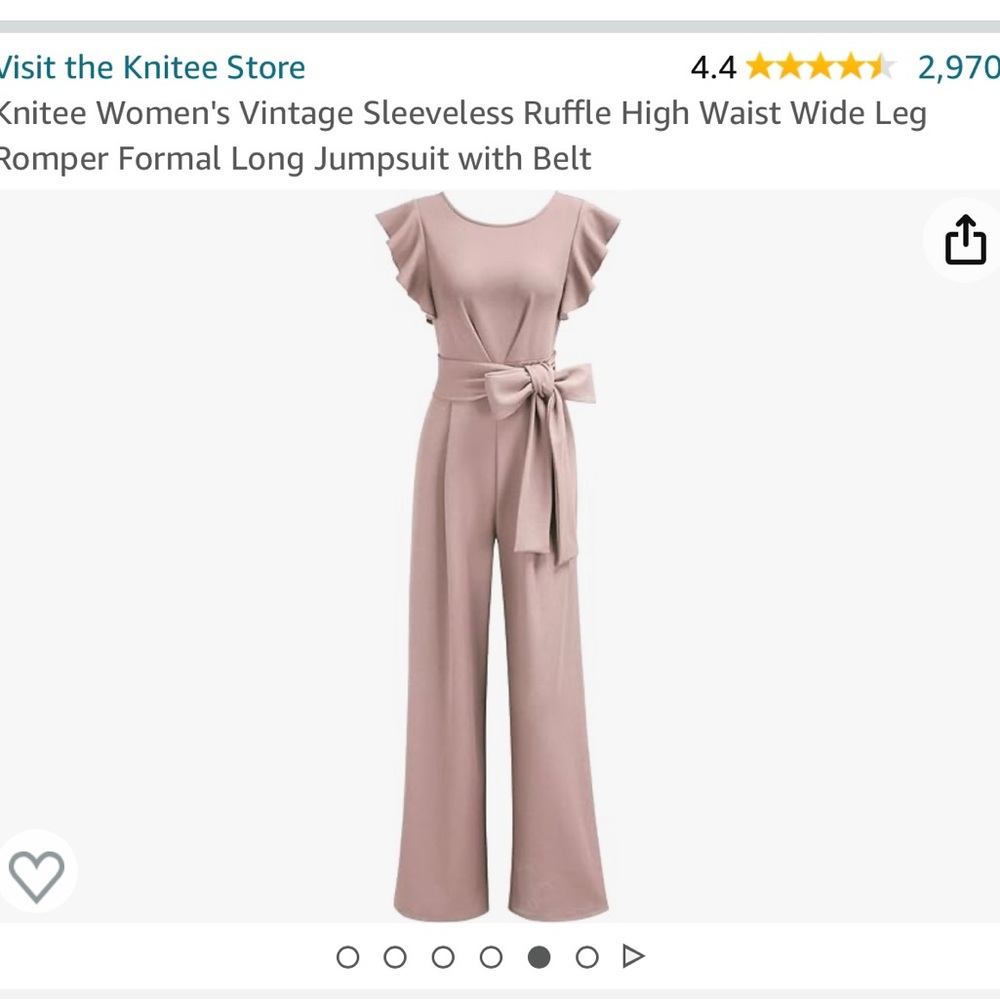 Blush Jumpsuit size L